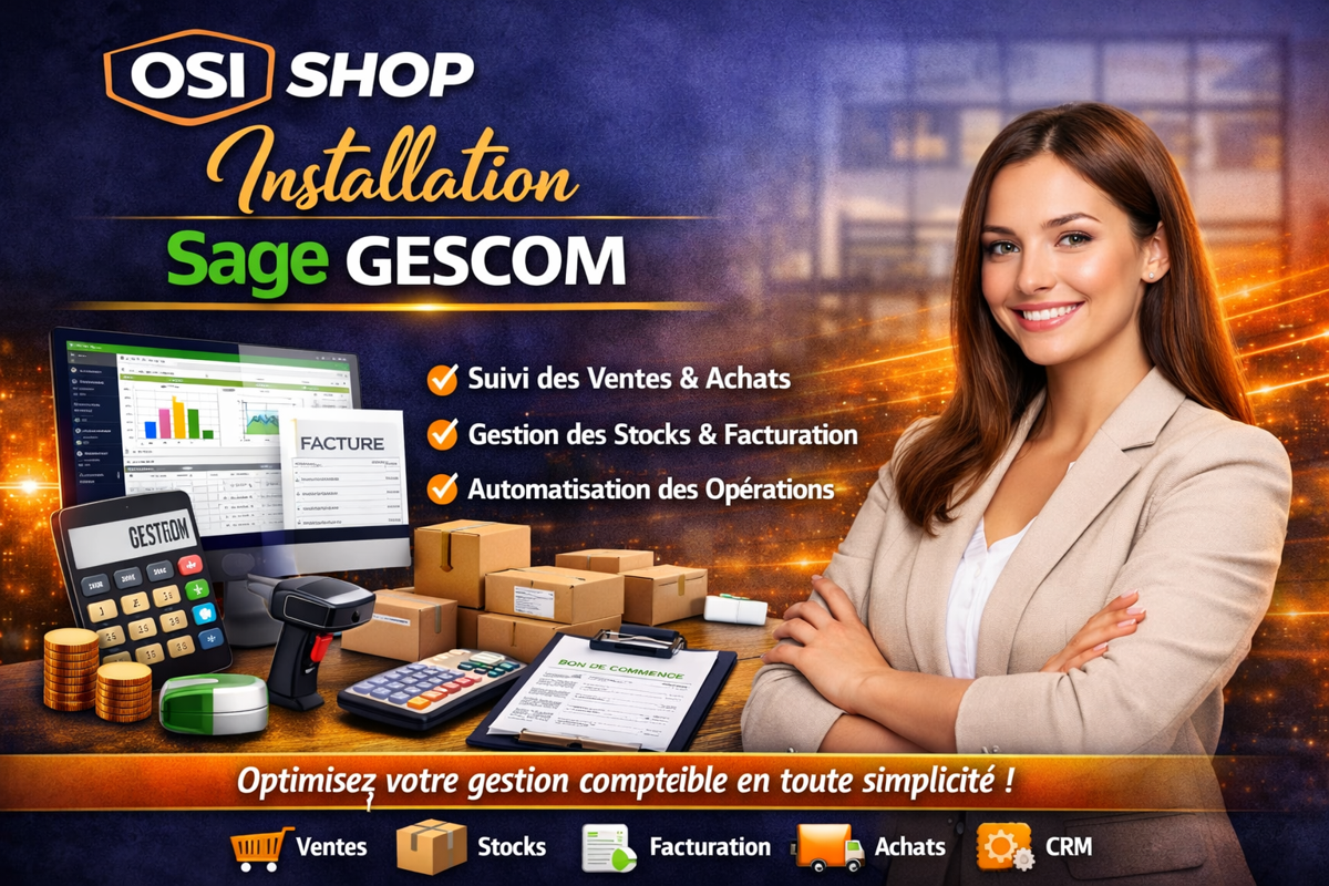 Installation Sage Gescom: entreprise, étudiant et particuliers